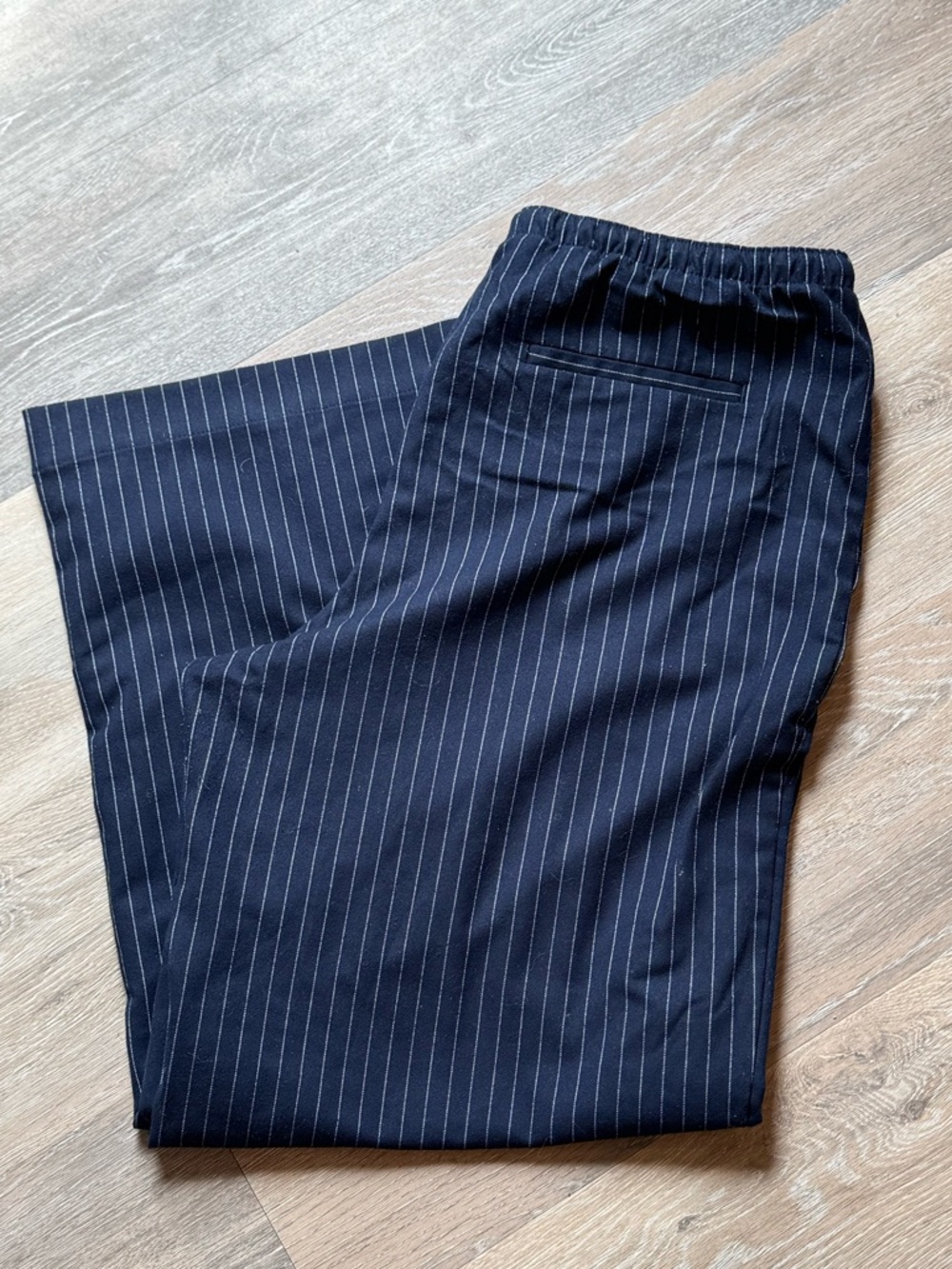 LOFT Sawyer Pull On Pants in Pinstripe